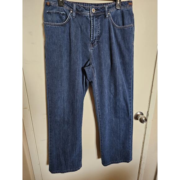 WORN Age Denim Men's Blue Jeans Size 35 X 30 Straight‎ Leg - Picture 1 of 9